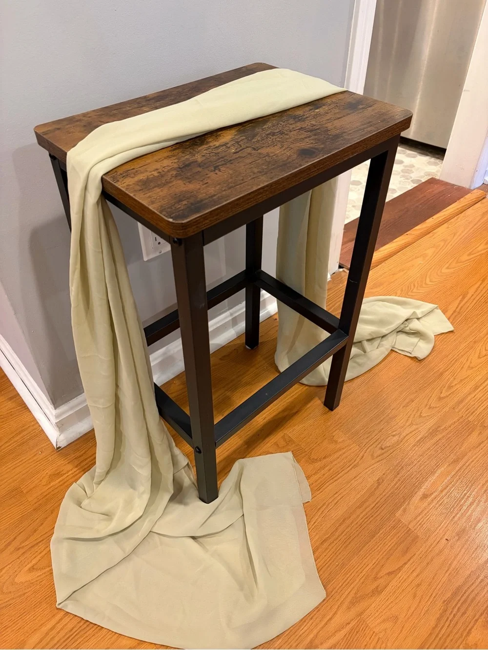 Sage green sheer table runners
